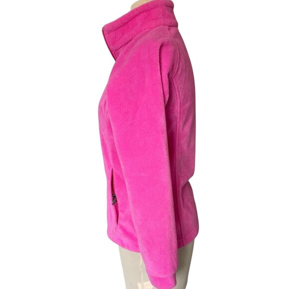 NWOT Columbia Girl's Benton Springs Fleece Jacket Full Zip, Pink Ice, Size L - Picture 2 of 9
